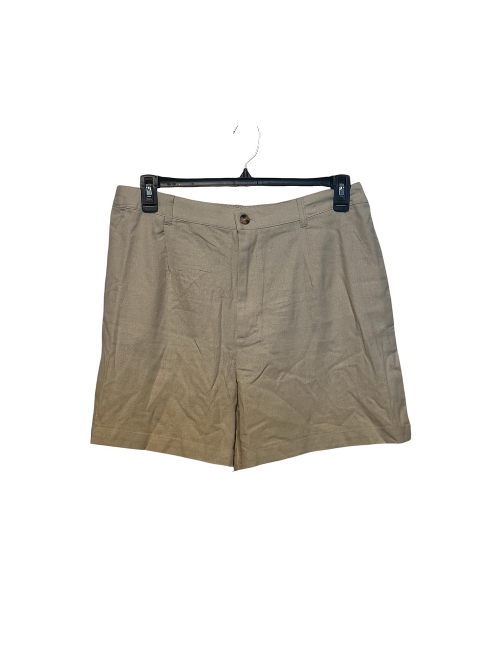 Time and Tru High-Waist Tailored Shorts in Khaki Size 12/14 NWT